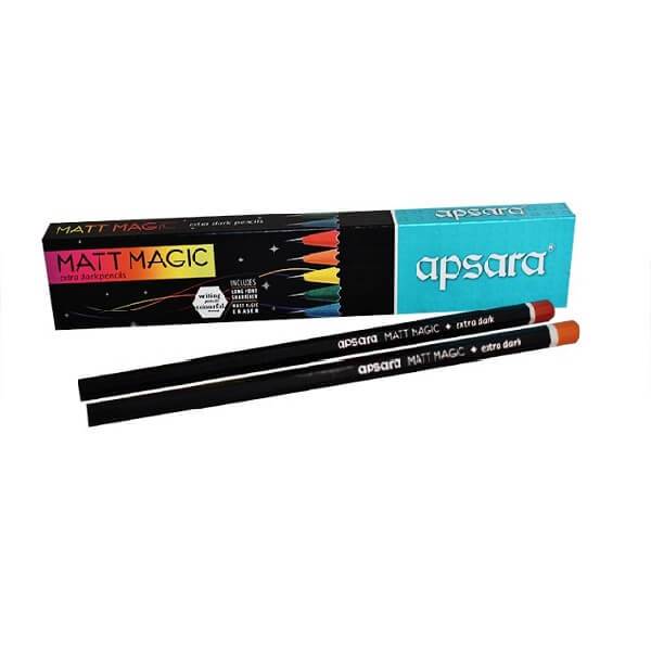 Buy Apsara Matt Magic Extra Dark Pencil - 10 Pieces Online